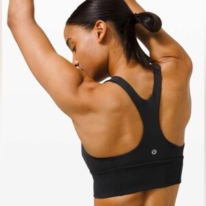 Lululemon Wunder Train Long-Line Bra–Black Sz 4 Like New | Medium Support |